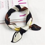 50*50cm Square Silk Feel Satin Scarf Elegant Women Head Skinny Retro Hair Tie Band Small Fashion Square Kerchief Neck Scarf - THE PLACE TO BE !!