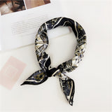 50*50cm Square Silk Feel Satin Scarf Elegant Women Head Skinny Retro Hair Tie Band Small Fashion Square Kerchief Neck Scarf - THE PLACE TO BE !!