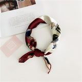 50*50cm Square Silk Feel Satin Scarf Elegant Women Head Skinny Retro Hair Tie Band Small Fashion Square Kerchief Neck Scarf - THE PLACE TO BE !!