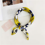 50*50cm Square Silk Feel Satin Scarf Elegant Women Head Skinny Retro Hair Tie Band Small Fashion Square Kerchief Neck Scarf - THE PLACE TO BE !!
