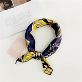 50*50cm Square Silk Feel Satin Scarf Elegant Women Head Skinny Retro Hair Tie Band Small Fashion Square Kerchief Neck Scarf - THE PLACE TO BE !!