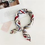50*50cm Square Silk Feel Satin Scarf Elegant Women Head Skinny Retro Hair Tie Band Small Fashion Square Kerchief Neck Scarf - THE PLACE TO BE !!