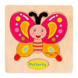 QWZ Baby Toys Wooden Puzzle Cute Cartoon Animal Intelligence Kids Educational Brain Teaser Children Tangram Shapes Jigsaw Gifts