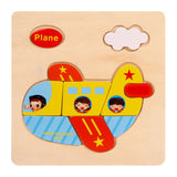 QWZ Baby Toys Wooden Puzzle Cute Cartoon Animal Intelligence Kids Educational Brain Teaser Children Tangram Shapes Jigsaw Gifts