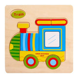QWZ Baby Toys Wooden Puzzle Cute Cartoon Animal Intelligence Kids Educational Brain Teaser Children Tangram Shapes Jigsaw Gifts