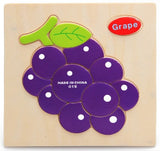 QWZ Baby Toys Wooden Puzzle Cute Cartoon Animal Intelligence Kids Educational Brain Teaser Children Tangram Shapes Jigsaw Gifts