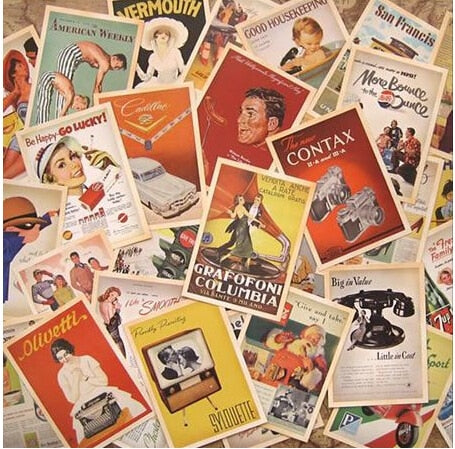 32 Pcs/lot Classical Famous Posters Vintage Style Memory Postcard Set Greeting Cards Gift New Years Postcards