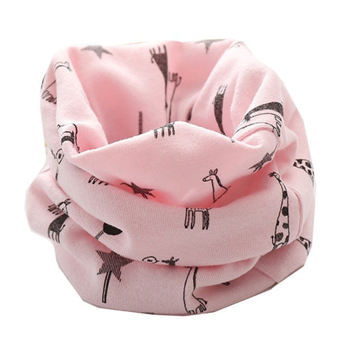 Spring Autumn Children's Cotton Scarf Baby Kids Scarf Winter Boys Girls Cartoon Scarves Child Collar O Ring Magic Neckerchief