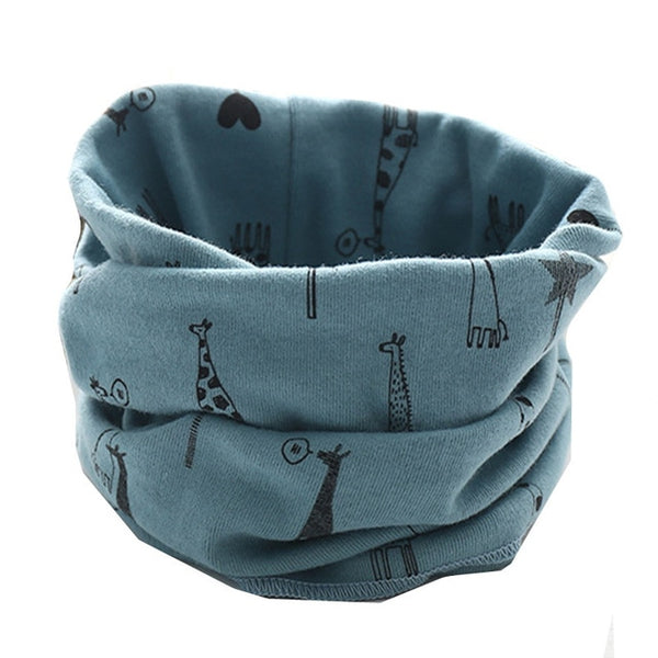 Spring Autumn Children's Cotton Scarf Baby Kids Scarf Winter Boys Girls Cartoon Scarves Child Collar O Ring Magic Neckerchief