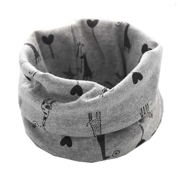 Spring Autumn Children's Cotton Scarf Baby Kids Scarf Winter Boys Girls Cartoon Scarves Child Collar O Ring Magic Neckerchief