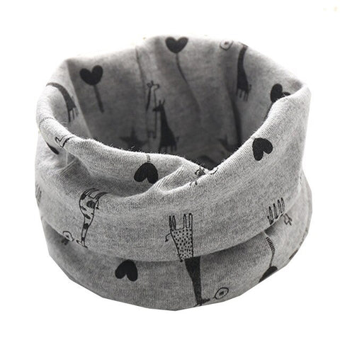 Spring Autumn Children's Cotton Scarf Baby Kids Scarf Winter Boys Girls Cartoon Scarves Child Collar O Ring Magic Neckerchief