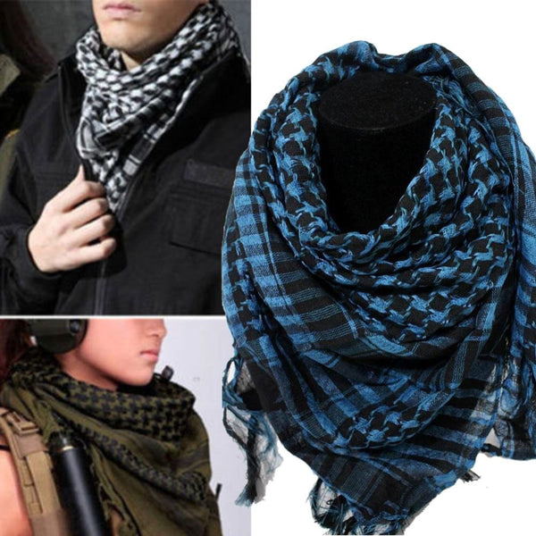 High Quality Arab Shemagh Keffiyeh Military Tactical Palestine Scarf for Men Shawl Kafiya Wrap Shemagh Scarf Fashion Scarves