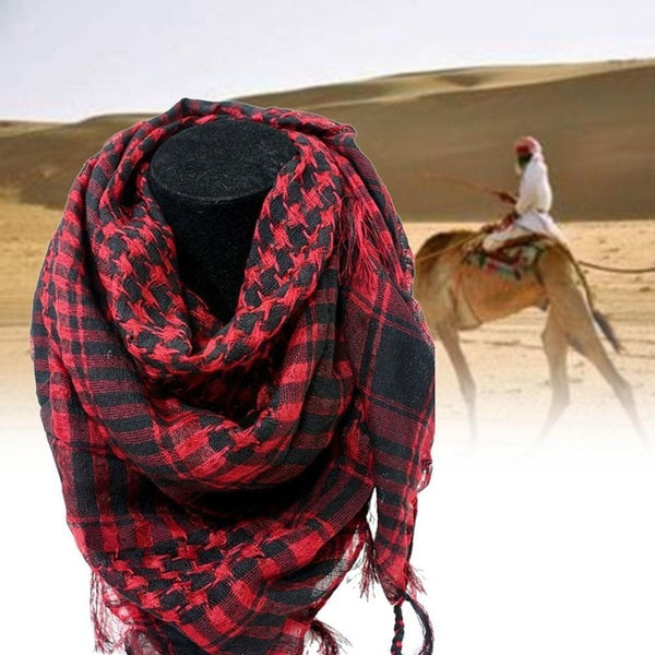 High Quality Arab Shemagh Keffiyeh Military Tactical Palestine Scarf for Men Shawl Kafiya Wrap Shemagh Scarf Fashion Scarves