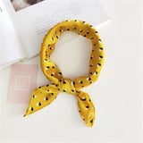 50X50CM Fashion Women Square Scarf All-match Wraps Elegant Floral Dot Spring Summer Head Neck Hair Tie Band Neckerchief - THE PLACE TO BE !!