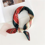50X50CM Fashion Women Square Scarf All-match Wraps Elegant Floral Dot Spring Summer Head Neck Hair Tie Band Neckerchief - THE PLACE TO BE !!