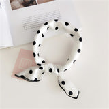 50X50CM Fashion Women Square Scarf All-match Wraps Elegant Floral Dot Spring Summer Head Neck Hair Tie Band Neckerchief - THE PLACE TO BE !!