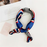 50X50CM Fashion Women Square Scarf All-match Wraps Elegant Floral Dot Spring Summer Head Neck Hair Tie Band Neckerchief - THE PLACE TO BE !!