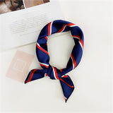 50X50CM Fashion Women Square Scarf All-match Wraps Elegant Floral Dot Spring Summer Head Neck Hair Tie Band Neckerchief - THE PLACE TO BE !!