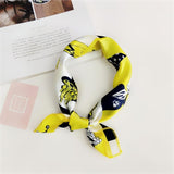 50X50CM Fashion Women Square Scarf All-match Wraps Elegant Floral Dot Spring Summer Head Neck Hair Tie Band Neckerchief - THE PLACE TO BE !!