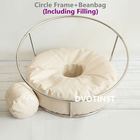 Dvotinst Newborn Baby Photography Props  Posing Frame Beanbag Set Studio Accessories Bebe Poser Pillow for Newborn Photo Prop - THE PLACE TO BE !!