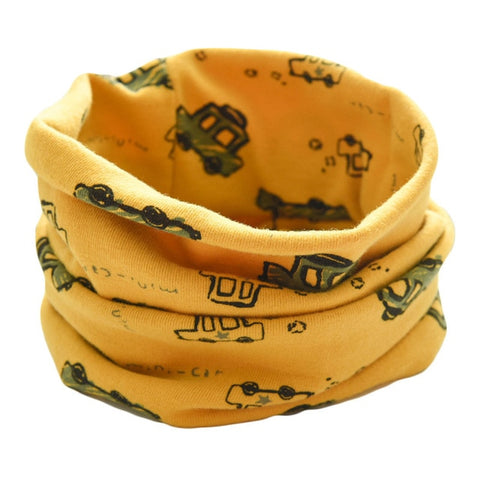 Spring Autumn Children's Cotton Scarf Baby Kids Scarf Winter Boys Girls Cartoon Scarves Child Collar O Ring Magic Neckerchief