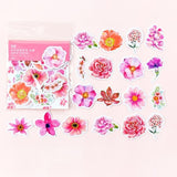 45 Pcs/Pack Mohamm Kawaii Japanese Decoracion Journal Cute Diary Flower Stickers Scrapbooking Flakes Stationery School Supplies