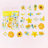 45 Pcs/Pack Mohamm Kawaii Japanese Decoracion Journal Cute Diary Flower Stickers Scrapbooking Flakes Stationery School Supplies