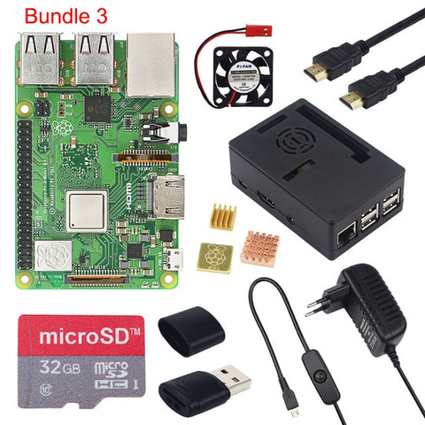 Raspberry Pi 3 Model B+ 3.5 inch Touchscreen LCD + ABS Case + 32GB SD Card + 3A Power Adapter + Heatsinks + HDMI for RPI 3B Plus