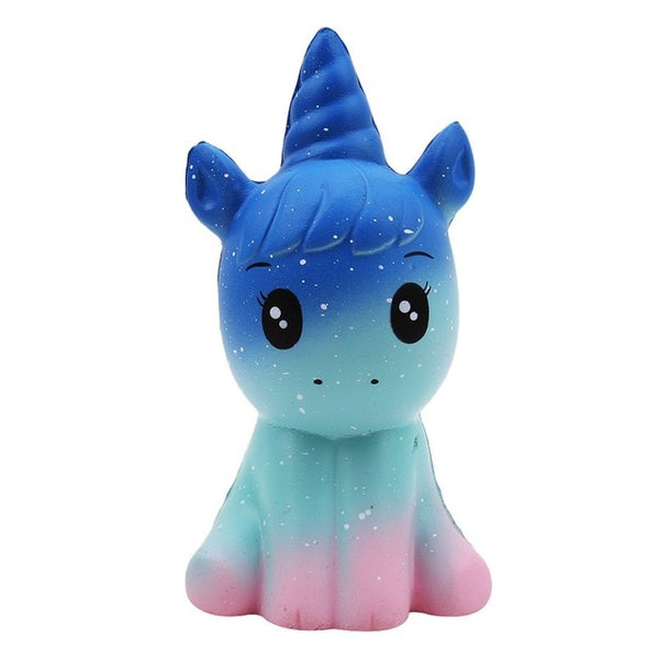 Jumbo Kawaii Colorful Galaxy Unicorn Squishy Doll Slow Rising Stress Relief Squeeze Toys for Baby Kids Xmas Gift 12*6*5CM