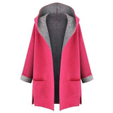 2018 Women's Plus Size 4XL-5XL Fahion  Wool  Coat Jacket Medium Long Large Size Loose Front Open Coat Coats Yellow,Pink Colors - THE PLACE TO BE !!