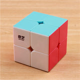 QIYI QIDI 2X2X2 MAGIC SPEED CUBE POCKET STICKERless PUZZLE CUBE PROFESSIONAL 2x2 SPEED CUBE EDUCATIONAL funny TOYS FOR CHILDREN
