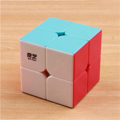 QIYI QIDI 2X2X2 MAGIC SPEED CUBE POCKET STICKERless PUZZLE CUBE PROFESSIONAL 2x2 SPEED CUBE EDUCATIONAL funny TOYS FOR CHILDREN