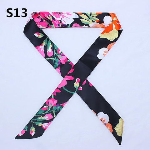 On-Sale 2018 New Arrivals Bag Scarf Print Silk Scarf Women Small Bag Ribbon Fashion Female Hair Ribbons Fashion Handbag Scarves