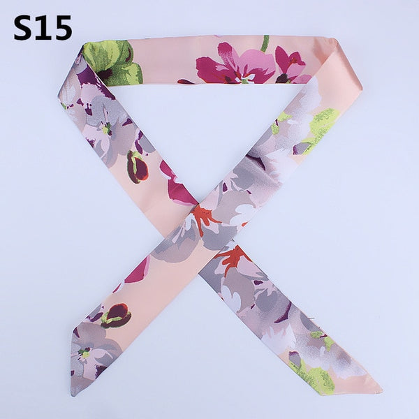 On-Sale 2018 New Arrivals Bag Scarf Print Silk Scarf Women Small Bag Ribbon Fashion Female Hair Ribbons Fashion Handbag Scarves