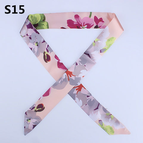 On-Sale 2018 New Arrivals Bag Scarf Print Silk Scarf Women Small Bag Ribbon Fashion Female Hair Ribbons Fashion Handbag Scarves