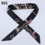 On-Sale 2018 New Arrivals Bag Scarf Print Silk Scarf Women Small Bag Ribbon Fashion Female Hair Ribbons Fashion Handbag Scarves - THE PLACE TO BE !!