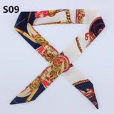 On-Sale 2018 New Arrivals Bag Scarf Print Silk Scarf Women Small Bag Ribbon Fashion Female Hair Ribbons Fashion Handbag Scarves - THE PLACE TO BE !!