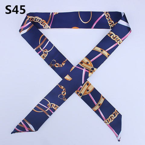 On-Sale 2018 New Arrivals Bag Scarf Print Silk Scarf Women Small Bag Ribbon Fashion Female Hair Ribbons Fashion Handbag Scarves