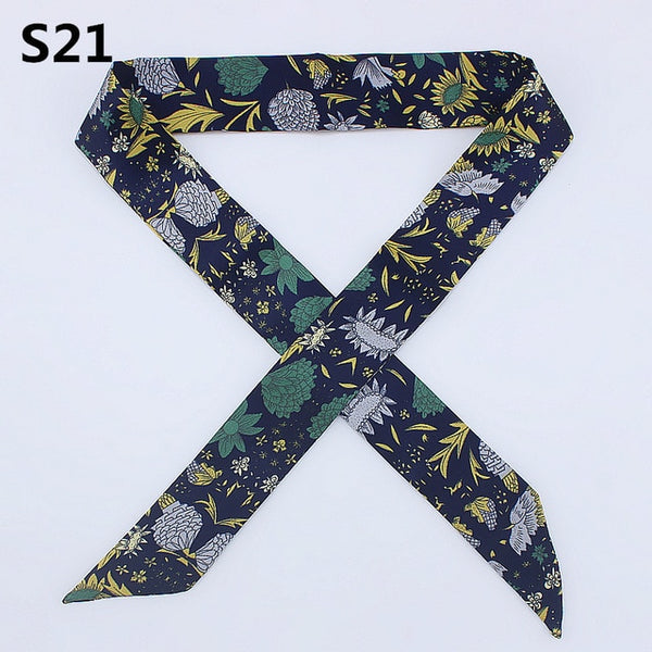 On-Sale 2018 New Arrivals Bag Scarf Print Silk Scarf Women Small Bag Ribbon Fashion Female Hair Ribbons Fashion Handbag Scarves