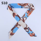 On-Sale 2018 New Arrivals Bag Scarf Print Silk Scarf Women Small Bag Ribbon Fashion Female Hair Ribbons Fashion Handbag Scarves - THE PLACE TO BE !!