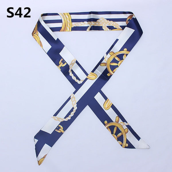 On-Sale 2018 New Arrivals Bag Scarf Print Silk Scarf Women Small Bag Ribbon Fashion Female Hair Ribbons Fashion Handbag Scarves