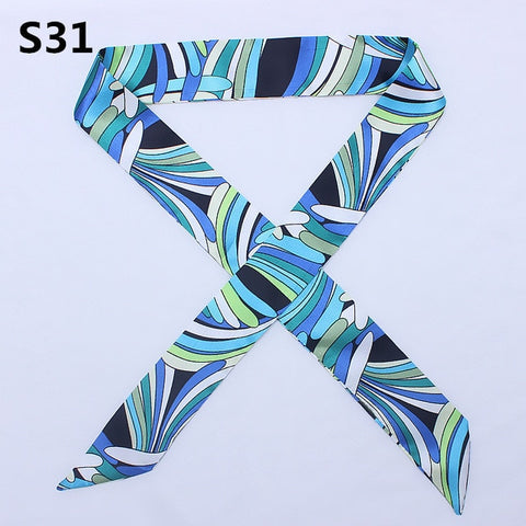 On-Sale 2018 New Arrivals Bag Scarf Print Silk Scarf Women Small Bag Ribbon Fashion Female Hair Ribbons Fashion Handbag Scarves
