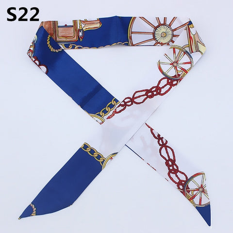 On-Sale 2018 New Arrivals Bag Scarf Print Silk Scarf Women Small Bag Ribbon Fashion Female Hair Ribbons Fashion Handbag Scarves