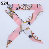 On-Sale 2018 New Arrivals Bag Scarf Print Silk Scarf Women Small Bag Ribbon Fashion Female Hair Ribbons Fashion Handbag Scarves - THE PLACE TO BE !!