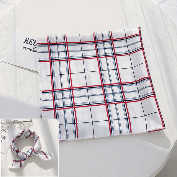 Hair Band Square Scarf Feel Silk Head-Neck Small Tie Vintage  Women Satin Elegant Leopard