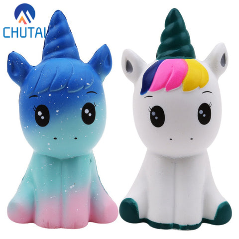 Jumbo Kawaii Colorful Galaxy Unicorn Squishy Doll Slow Rising Stress Relief Squeeze Toys for Baby Kids Xmas Gift 12*6*5CM - THE PLACE TO BE !!