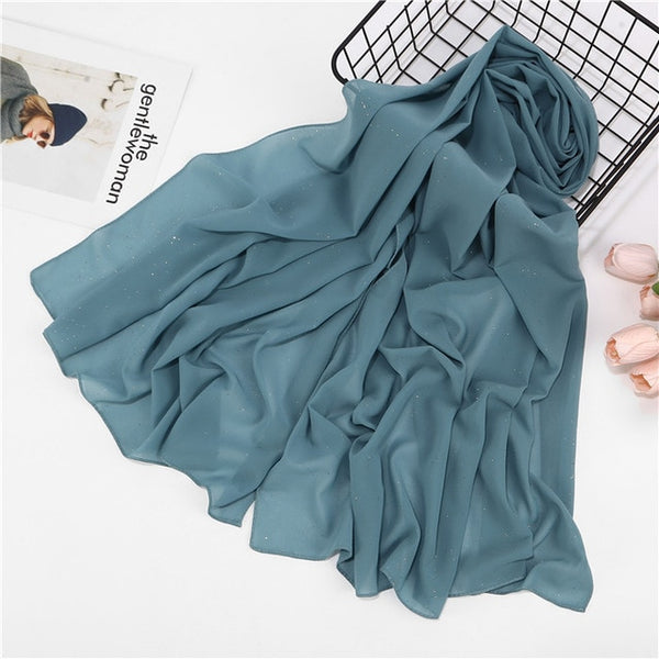 women plain bubble chiffon scarf hijab wrap printe solid color shawls headband muslim hijabs scarves/scarf 47 colors
