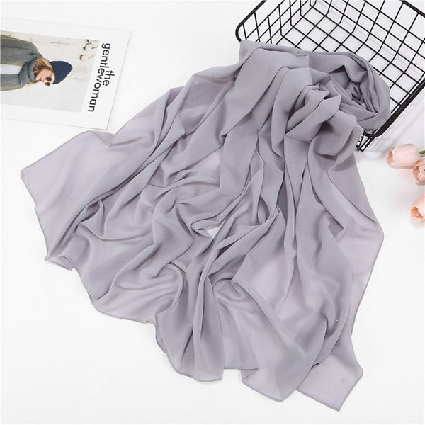 women plain bubble chiffon scarf hijab wrap printe solid color shawls headband muslim hijabs scarves/scarf 47 colors