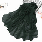 women plain bubble chiffon scarf hijab wrap printe solid color shawls headband muslim hijabs scarves/scarf 47 colors - THE PLACE TO BE !!