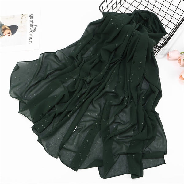 women plain bubble chiffon scarf hijab wrap printe solid color shawls headband muslim hijabs scarves/scarf 47 colors